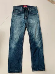 メンズ EDWIN(エドウイン) 423XN インディゴデニム ウォッシュ デニム 32サイズ ヴィンテージ ストレートフィット