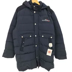 ユーズドフルギ USED古着 ロゴ刺繍 ダウン ハーフコート メンズ  50