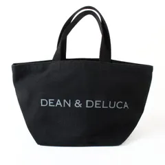 MWJ25549 美品 DEAN & DELUCA ディーンアンドデルーカ キャンバス トートバッグ ブラック 黒