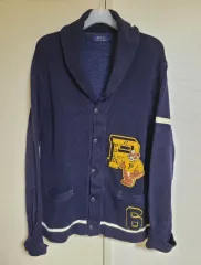 ポロ ラルフローレン ネイビー カラー ショールカラー カーディガン 105