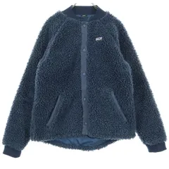 patagonia パタゴニア 2019年製 ワンポイントロゴ 長袖 レトロＸ ボマージャケット ボアジャケット 14 ネイビー 品番65415 キッズ 古着