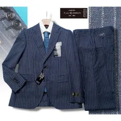 新品10.8万円 大手百貨店扱い 春夏『CERRUTI チェルッティ i Travel 伊製生地』ウール100% ホップサック スーツAB6紺(B) 1512001