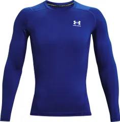 アンダーアーマー UNDER ARMOUR UA ヒートギアアーマー ロングスリーブ シャツ メンズ 長袖 アンダーウェア トップス 吸汗速乾 涼しい 通気性 トレーニング 抗菌防臭 ドライ ストレッチ  1361524 400 ROYAL/WHITE