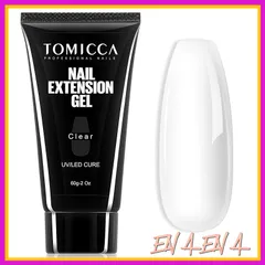 TOMICCA 長さだし ジェルネイル ポリジェル 60g UV/LEDライト対応 初心者用 (クリア) 0