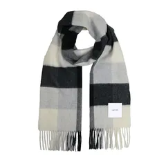 [matti totti] White × Black カシミヤ マフラー カシミア マフラー 大判 厚手 レディース チェック柄 チェック ストール 100 女性 ロング リバーシブル カシミヤマフラー カシミアマフラー ギフト プレゼント B0011B-2