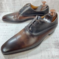 美品✨マグナーニ 革靴 オパンケ製法 プレーントゥ ハート