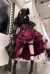 CATCOCOON クラシカルロリータ サススカート レッド L ゴスロリ 即納 CATCOCOON クラシカルロリータ サススカート レッド L ゴスロリ 即納