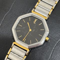 稼動品 YSL イヴサンローラン オクタゴン Yロゴベルト コンビカラー