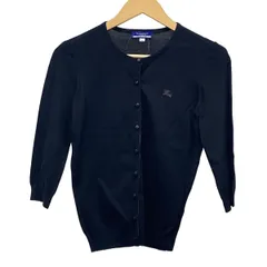 Burberry Blue Label(バーバリーブルーレーベル) カーディガン サイズ38 M レディース美品  - ネイビー 七分袖