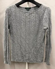 ラルフローレン ケーブル ニット グレー L