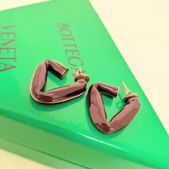 BOTTEGA VENETA ピアス ブラウン トライアングルのサムネイル