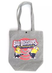 [중고] 가방 집합(BAD DECISIONS) 프리미엄 스웨트 토트 백 [괴도 글루의 미니언 초변신]