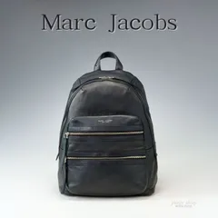 【希少】MARC JACOBS マークジェイコブス リュック 黒 シボ革 オールレザー バックパック リュック 男女兼用 ブラック