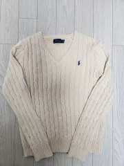 ポロラルフローレン ケーブル編み ケーブル編み ニット サイズ M 状態良し