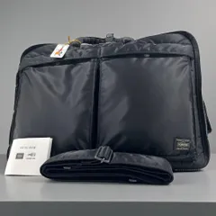 新品同様 ポーター タンカー 3way ブリーフケース ブラック リュック 2層