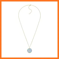 【新品】 [フォッシル] レディース WRITTEN IN THE STARS ゴールドトーン ステンレススチール グリーン マザー オブ パール うお座 ペンダントネックレス、JF04848710 1