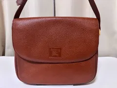 Burberry バーバリー レザー 斜め掛け ショルダーバッグ ブラウン