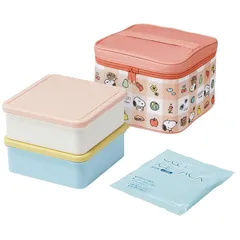 【新着商品】スケーター (skater) 行楽 弁当箱 保冷バッグ付 保冷剤付 スヌーピー ピクニック 日本製 2240ml KCPC2