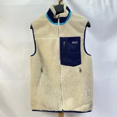 01w-6136 パタゴニア patagonia  レトロXフリースベスト  アイボリー  サイズXS  メンズ   ベスト  ポリエステル  23047FA13  【中古品】