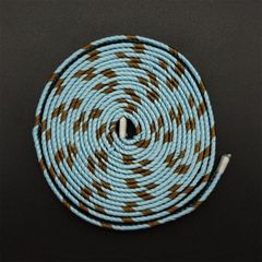 下げ緒　高級絹製　SG44　水色と茶色　長さ3M　日本刀装具