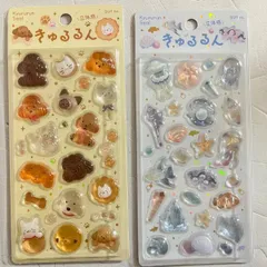 日本製　きゅるるん立体シール