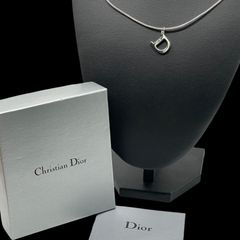 美品✨Christian Dior チョーカー リボン CD モチーフシルバー - メルカリ