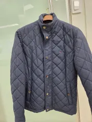 トミーヒルフィガー ネイビー キルティング ジャケット XS