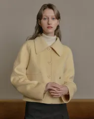 LOOKAST バター ヘイゼル ハンドメイド ウールジャケット 新品