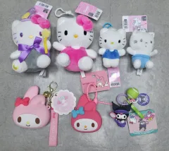 まとめ売り) サンリオ ハローキティ マイメロディ クロミ 正規品 ぬいぐるみ キーホルダー