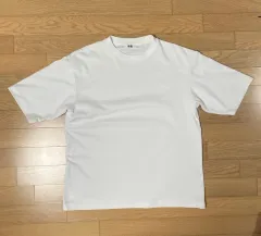 L / ユニクロ メンズ エアリズム 白 半袖 Tシャツ