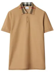 バーバリー チェックカラーコットンポロシャツ 送料無料