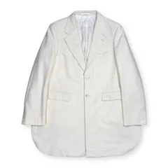 2018AW COMME des GARCONS HOMME PLUS ベルトスリット オーバージャケット オフホワイト L