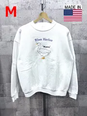 90'S USA製 アヒル刺繍 スウェット トレーナー M 米国製 アメリカ製 ダック