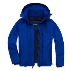 アバクロンビー A&F フード ウィンドブレーカー アウター ジャケット ダウン S ブルー 青色 y2k
