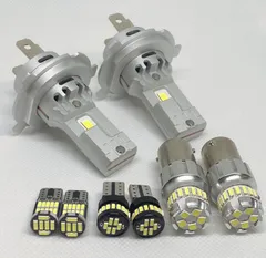 タウンエーストラック ライトエース トラック S402 H20.2～R2.5  高品質 爆光 H4 ヘッドライト S25 シングル バックランプ T10 ポジションランプ T10 ナンバー灯 8点SET ポン付け 車検対応のサムネイル