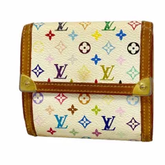 ルイ・ヴィトン(Louis Vuitton) ルイ・ヴィトン 三つ折り財布 モノグラム・マルチカラー ポルトモネビエカルトクレディ M92983  ブロンレディース