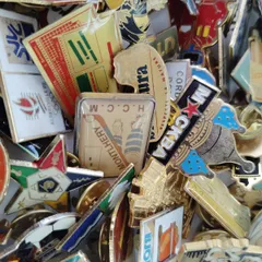 【A】ピンバッジ 50個 フランス雑貨 ヴィンテージ まとめ 大量 まとめ売り まとめて 卸売 ピンズ フレンチ ビンテージ セット アンティーク 蚤の市 アクセ ブロカント フレンチ 世田谷ベース 昭和レトロ 広告 ガレージ 当時物 アメリカ 什器 Q688