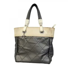 シャネル(Chanel) シャネル トートバッグ パリビアリッツ キャンバス グレー ホワイト レディース