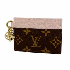 ルイ・ヴィトン(Louis Vuitton) ルイ・ヴィトン 名刺入れ・カードケース モノグラム ポルトカルト LVチャーム M82739 ブラウン ローズバレリーヌレディース
