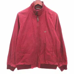 クロコダイル CROCODILE ジャケット ブルゾン ジップアップ 総裏地 LL 赤 レッド /YK