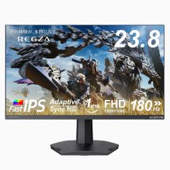 [30 일 보증 / 신품 / 즉납] REGZA 게이밍 모니터 23.8 인치 FHD 180Hz 몬스터 헌터 와일즈 권장 화질 1ms (GTG) HDR10