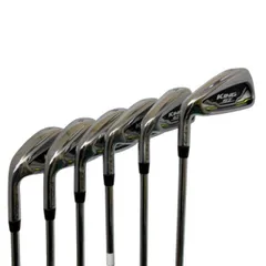 【中古】 コブラ KING SPEEDZONE 6S アイアンセット IR 純正特注シャフト (フレックスS) メンズ 男性用 右利き 右用 Cランク ゴルフクラブ