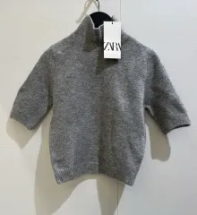 今週まで ZARA グレー タートルネック ニット / 新品 タグ付き