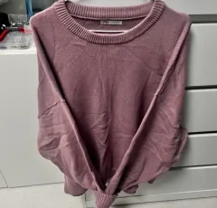 ZARA ザラ ラウンドネック ニット パープル