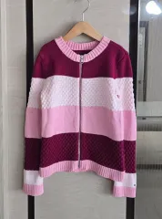 トミーヒルフィガー ニットカーディガン ゆったり130-細身140まで