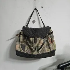 ハンドメイドパッチワーク キルティング ショルダーバッグ