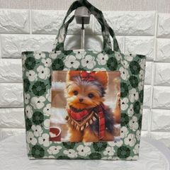 激レアチワワパネル生地 ハンドメイド 両面パネルミニバック - メルカリ