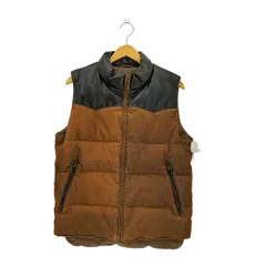 セマンティックデザイン semanticdesign コーデュロイ フェイクレザードッキング ダウンベスト メンズ  LL