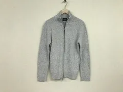 美品本物ニコルクラブフォーメンNICOLECLUBFORMENジップニット長袖セーターメンズサーフアメカジミリタリーストリートスケーターワークビジネススーツモードドレスゴルフバイカーロックL白ホワイト48