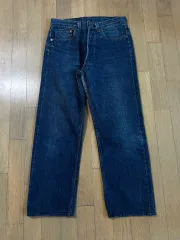 80s アメリカ製 LEVI'S 501 インディゴデニム ウォッシュ 32/34 出品